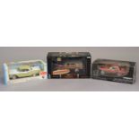 Three large scale model cars “Ford 1948 Woody” (Road signature), “1957 Ford Thunderbird” (RC2