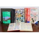 Four stock-books & contents of British Commonwealth & world stamps; an SG ring-binder album; two