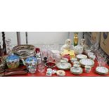 Various items of decorative china, pottery, glassware, etc.