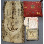 Various items of assorted household textiles.