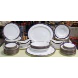 A Royal Worcester bone china “Howard” extensive sixty-eight piece part dinner service.