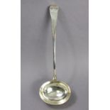 A George III silver Old English soup ladle with oval bowl, 12¾” long; London 1811, by Richard