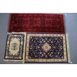 Nine various rugs (various sizes).