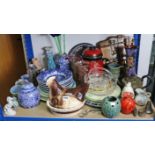 Various items of decorative china, pottery, glassware, etc.