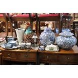 Various items of decorative china, pottery, etc.