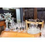Various items of glassware.