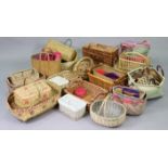 *LOT WITHDRAWN* A wicker laundry basket; wicker hamper; & various wicker baskets, etc.