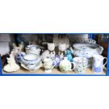 Various items of decorative china & pottery, part w.a.f.