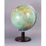 A mid-20th century illuminated “Columbus Globe”, 14” diameter (lacking cable).