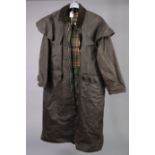 A Joviel brown wax jacket (Size S).