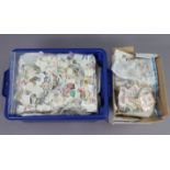 A large quantity of GB & world stamps – loose, on paper, etc.