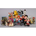 A “Sooty” & “Sweep” hand-puppets; together with eight various other hand-puppets; & eighteen various