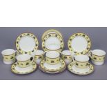 A Villeroy & Boch floral decorated twenty-one piece part coffee service; a Spode bone china “Seville