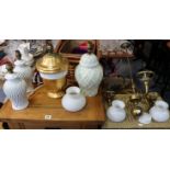 Various items of decorative china, pottery, etc, part w.a.f.