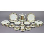 A Midwinter fine tableware “Mexicana” forty-three piece dinner & coffee service (settings for six).