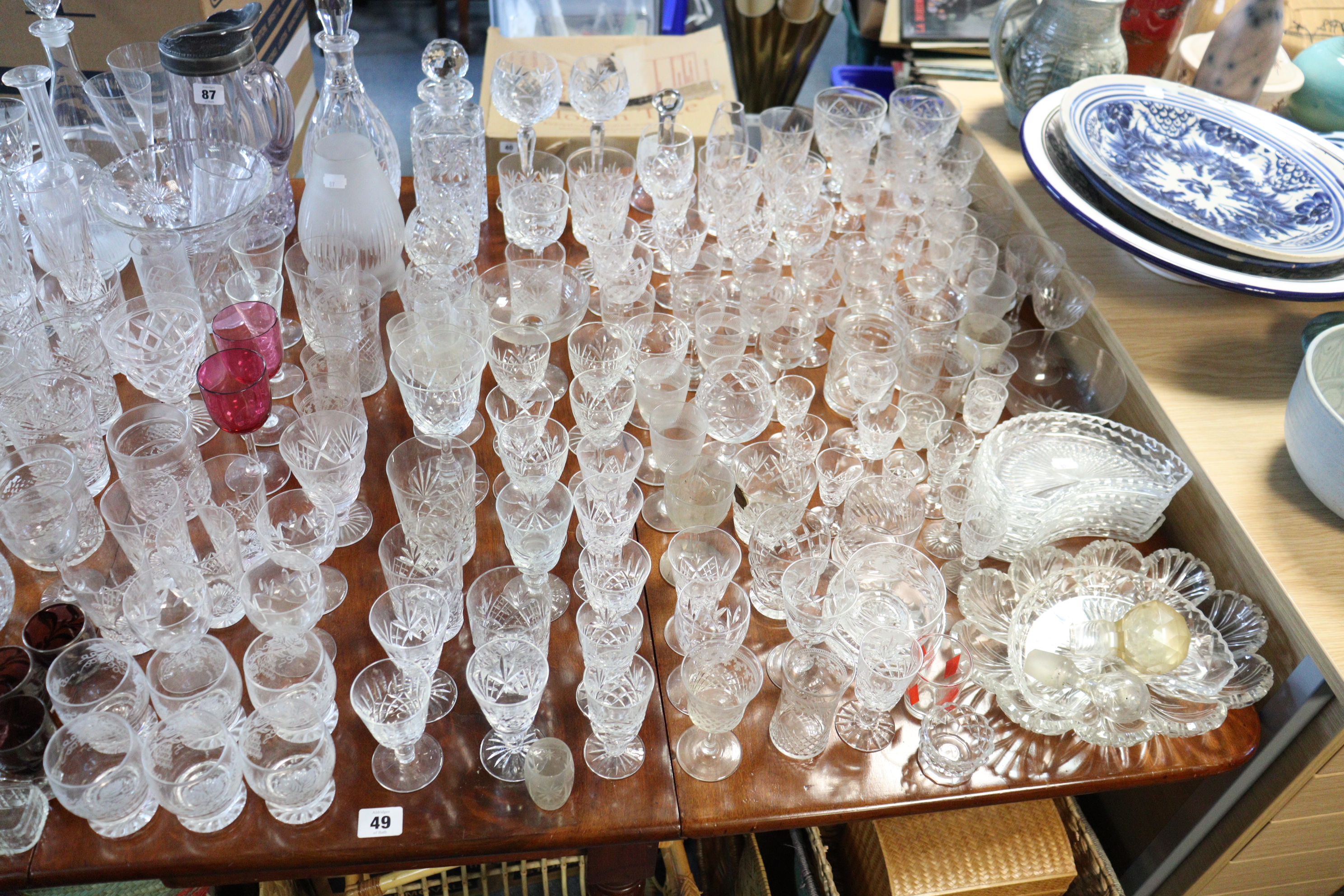 Various items of coloured & plain glassware - Image 2 of 2