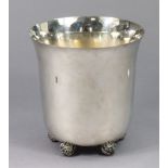 JEAN BOGGIO (b. 1963) for Roux Marquiand, France. A silver-plated champagne bucket on five