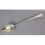 A George III silver Old English basting spoon, 11¾” long; London 1795, by Thomas Wallis II. (2.9