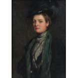 SIR JOHN LAVERY, R.A., R.S.A., R.H.A. (1856-1941) Portrait of Lady Darling, head & shoulder