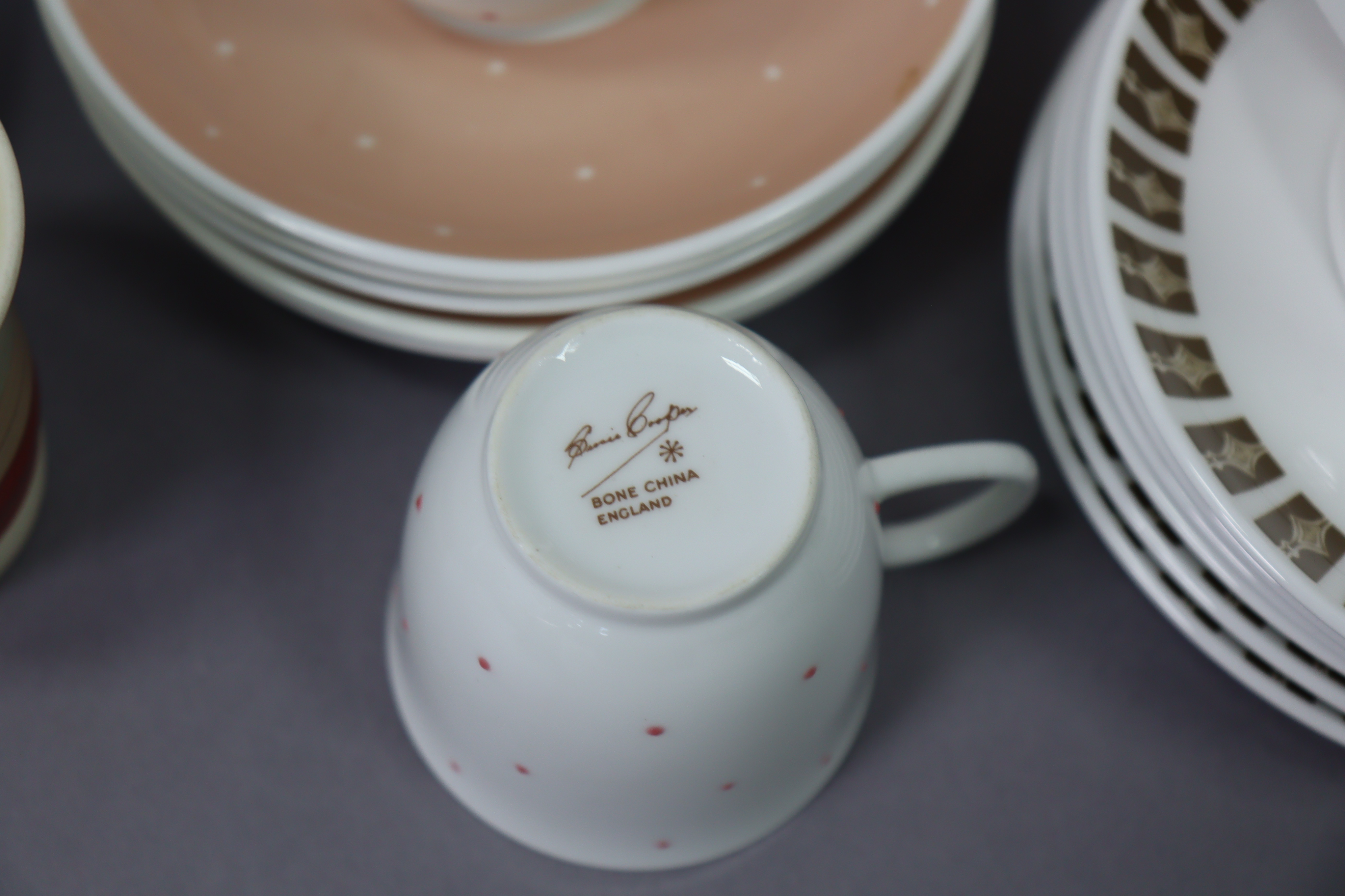 A Susie Cooper bone china “Saturn” fifteen-piece coffee service; & two Susie Cooper part coffee - Image 3 of 4