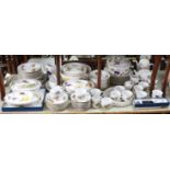 Eighty items of Royal Worcester fine porcelain “Evesham” oven to tableware kitchen, dinner, &