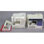 A Husqavana electric sewing machine; & a Bernina “1260” avilters Platinum Edition ditto (lacking