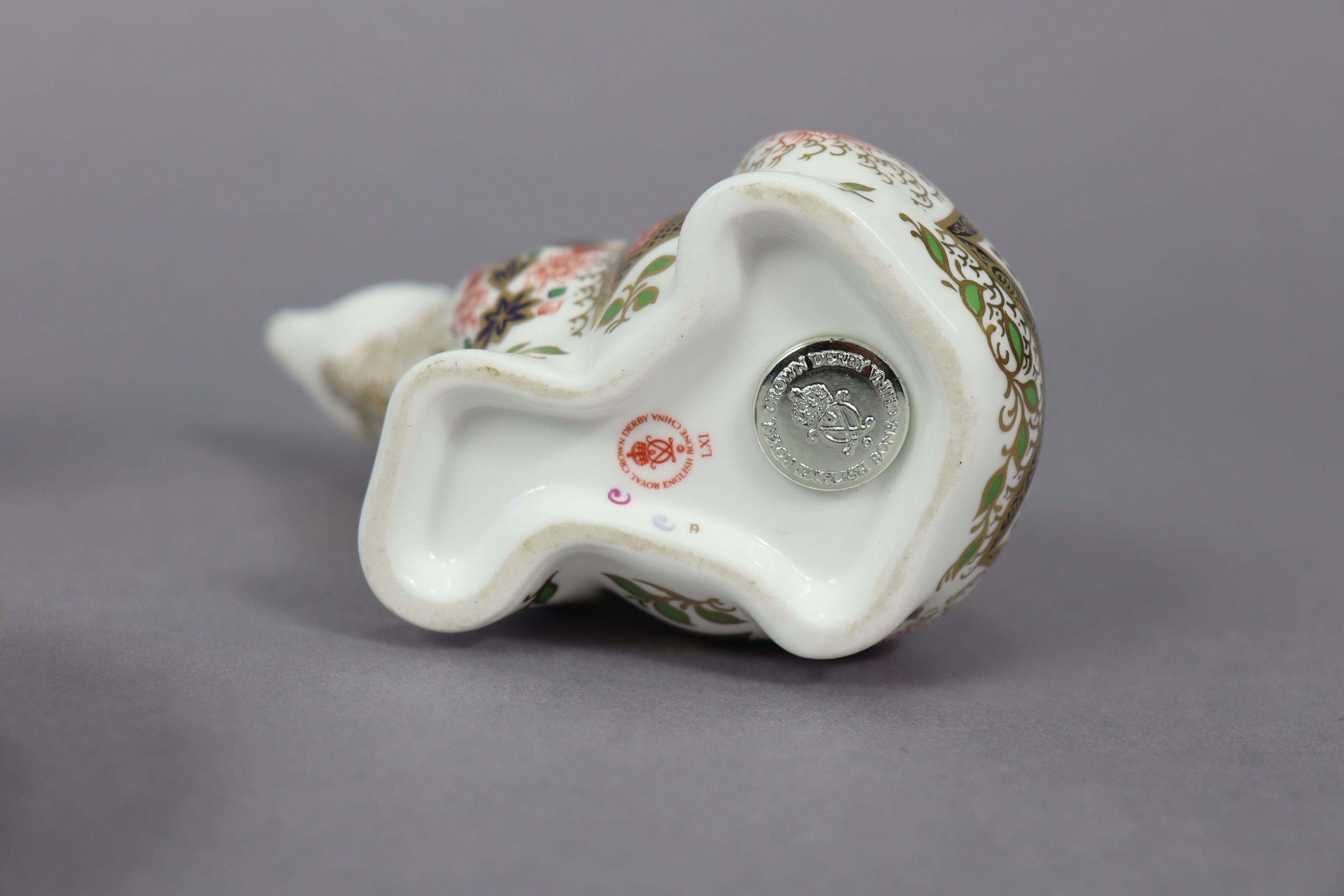 A Royal Crown Derby “Polar bear” paperweight; a ditto “Old Imari” timepiece, 4¼” high; a ditto vase; - Image 4 of 13