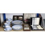 A modern Doulton twenty-piece dinner & coffee service with banded decoration; and various items of