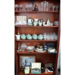 Various items of decorative china, glassware, metalware, etc.