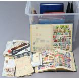 A collection of GB & foreign stamps in ten albums & stock-books & on loose pages, including an album