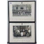 Two mid-20th century “Fettes College” black & white group photographs “Athletics Team” & “Carrington