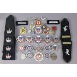Various Bath & Avon Fire Brigade & Ambulance service badges, epaulettes, etc, together with