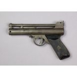 A 1920’s Webley & Scotts of Birmingham .177 calibre air pistol (patented in 1925, no 59685) (w.a.f.,
