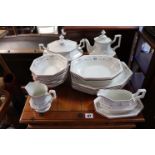 A Johnson Brothers “Madison” forty-eight piece dinner & tea service; together with various other