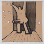 TREVOR PRICE (b. 1966) “Male Intention 1”, coloured etching, signed, inscribed & numbered 14/100