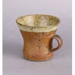 BERNARD LEACH (1887-1979). a Leach pottery mug with flared rim & mushroom glazed interior, impressed