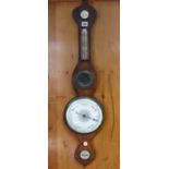 A 19th century mahogany banjo barometer