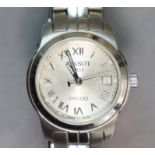 A Tissot PR100 stainless steel ladies’ bracelet watch.