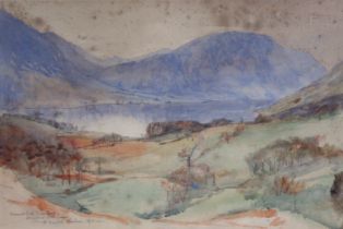 HENRY MACBETH-RAEBURN (1860-1947) “Crummock Lake, Cumberland”, pencil & wash, signed, inscribed &