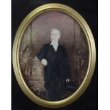 IRISH SCHOOL, 19th century. A portrait of a gentleman, possible Anthony Davidson of Killyleigh,