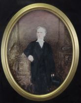 IRISH SCHOOL, 19th century. A portrait of a gentleman, possible Anthony Davidson of Killyleigh,