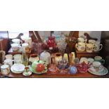Various items of Royal commemorative china; together with various items of decorative pottery; &