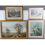 Various decorative paintings & prints.