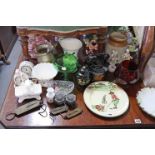 Various items of decorative china, pottery & glassware, part w.a.f.