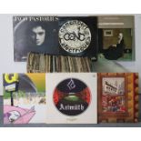 A collection of LP records including jazz, bossa, funk, soul, hip-hop, rock, etc.
