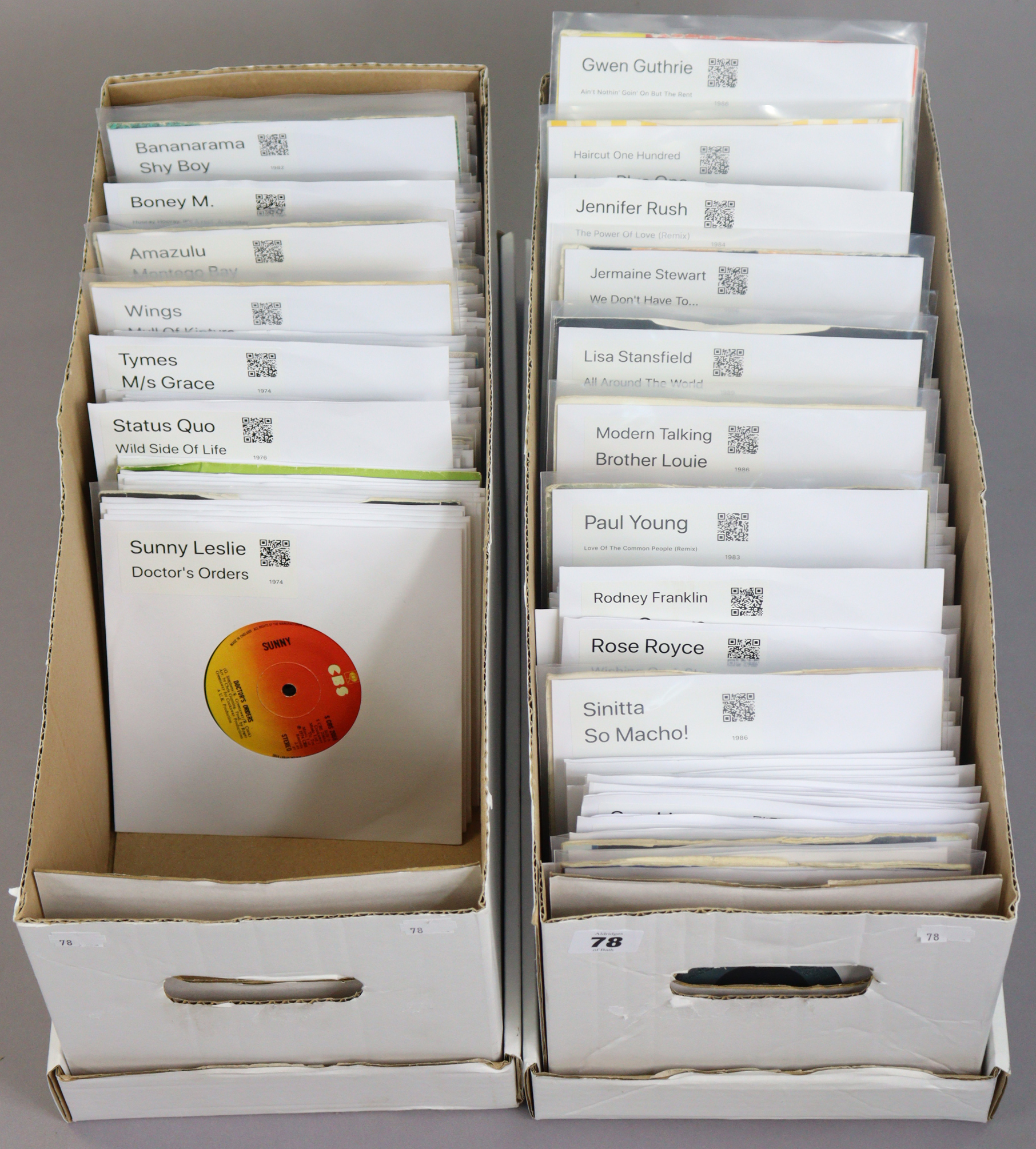 A collection of approximately two hundred & eighty various 45rpm records – 1970s & 1980s pop, soul, - Image 2 of 2