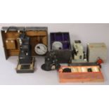 A vintage Kodak “Kodascope” film projector (model-EE); together with two other vintage film