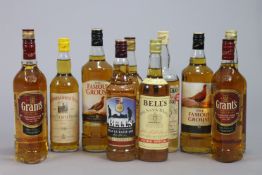 Four bottles of Bell’s Scotch Whisky; three bottles of Famous Grouse Scotch Whisky; & five various