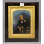 A Victorian overpainted photographic portrait of Admiral Sir Erasmus Ommanney, Naval Officer & Arcti