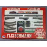 A Fleisehmann (German) “profi-start” train set (model no 9360), boxed.